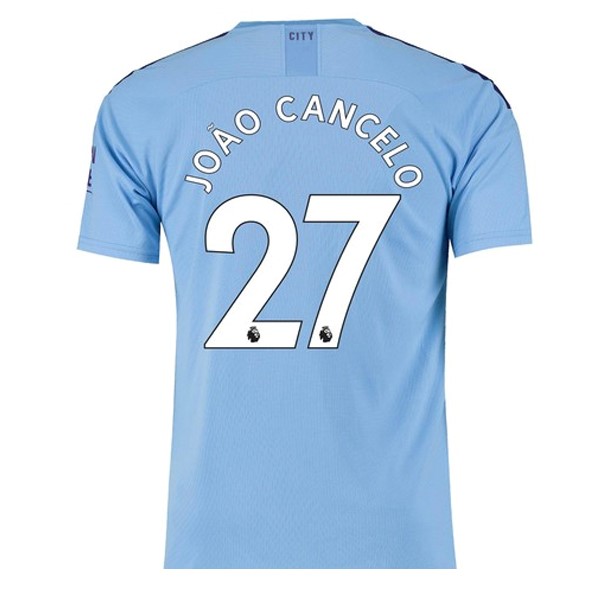 Camiseta Manchester City NO.27 Cancelo Replica Primera Ropa 2019/20 Azul